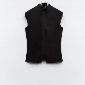 Zara COMBINATION TULLE TOP